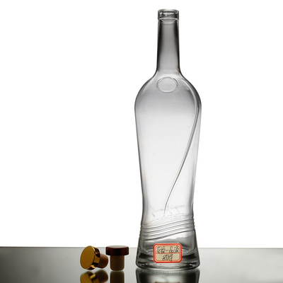 Material für das Kragenmaterial Super Flint Glasmaterial 4,5 L Glasflasche für Wodka Gin Whisky
