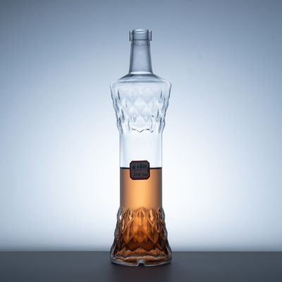 Super Flint Glasmaterial 500 ml Flasche für Wodka Brandy Whisky Basismaterial