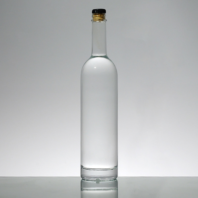 Hot Stamping Oberfläche Handling 1L Super Glas Whisky Flasche aus kristallweißem Material
