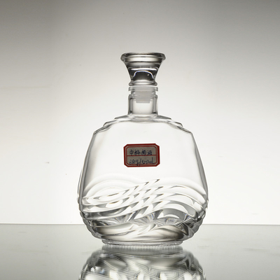 500 ml Glas-Alkoholflaschen mit gefrorener/transparenter/farbiger Farbe
