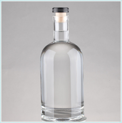 Durchsichtige leere Warmstempel Super Flint Glas Flaschen mit Korken 75cl 750ml Kapazität