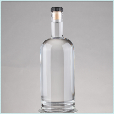 Durchsichtige leere Warmstempel Super Flint Glas Flaschen mit Korken 75cl 750ml Kapazität