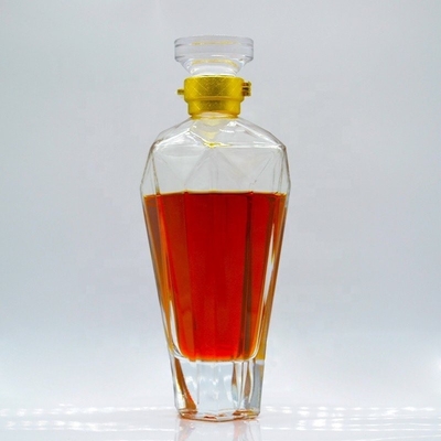 Mahlzeitliche leere Flasche 1L Wodka Glasflasche mit einzigartigem Design Expressversand