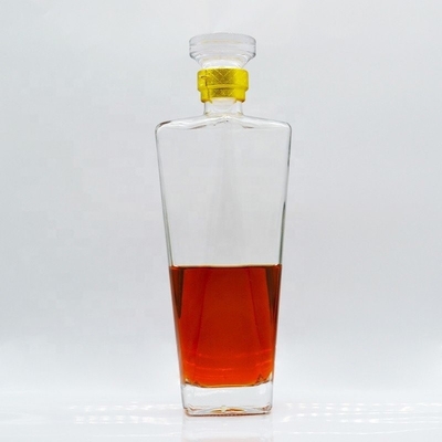 Mahlzeitliche leere Flasche 1L Wodka Glasflasche mit einzigartigem Design Expressversand