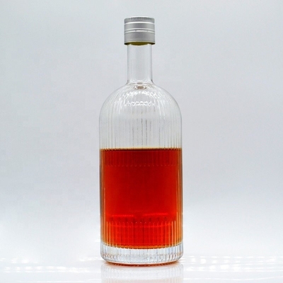 Mahlzeitliche leere Flasche 1L Wodka Glasflasche mit einzigartigem Design Expressversand