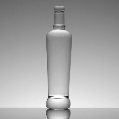 Individuelle Kristallglas-Flasche aus Italien mit Korkdichtung