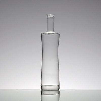 Individuelle Kristallglas-Flasche aus Italien mit Korkdichtung