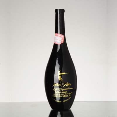 Matte schwarzer Alkohol Gin Wodka Brandy Glasflasche 500 ml 750 ml 700 ml