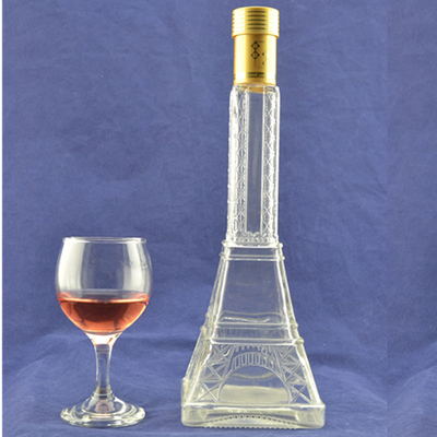 Maßgeschneiderte 750 ml/500 ml Glasflasche für Spirituosen Verpackung Abdrehkappe Versiegelung Typ