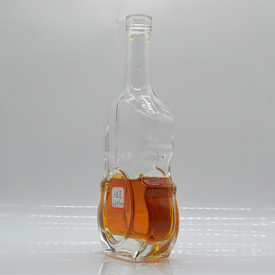 Maßgeschneiderte 750 ml/500 ml Glasflasche für Spirituosen Verpackung Abdrehkappe Versiegelung Typ