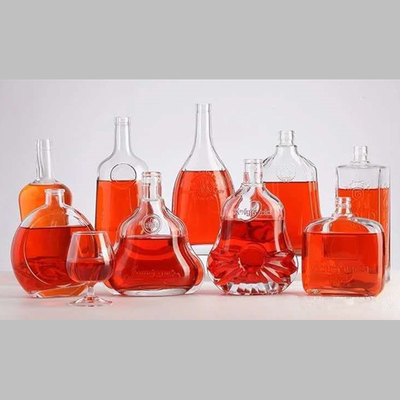 Durchsichtige, schicke, einzigartige Glasflasche mit 750 ml Kappe, SGS-zertifiziert