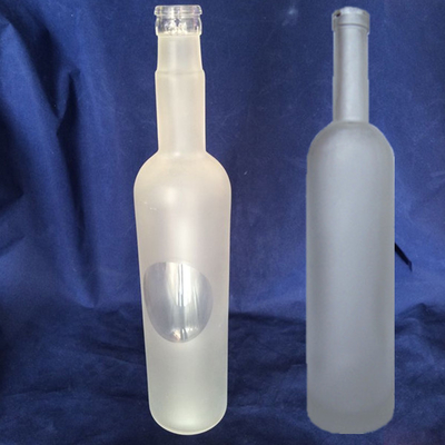 500 ml Schirmdruck auf Maß Frosted Crown Royal Whisky Vodka Gin Glasflaschen mit Kork