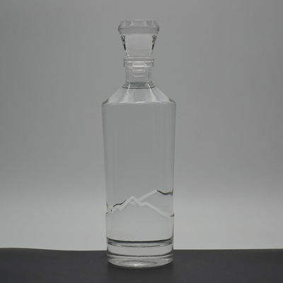 Industrielle Getränke Glasflasche mit kundenspezifischem Design Glas Flaschen für Alkohol für Wodka