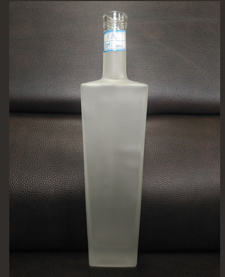500 ml Quadratglasflasche für Getränke Alkohol Brandy Whiskey Wodka Gin Rum Dekal Etikett