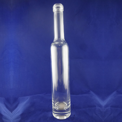 Anpassungsfähiges Logo Drucken schlanke hohe runde Glas Vodka Flaschen mit Korkdichtung