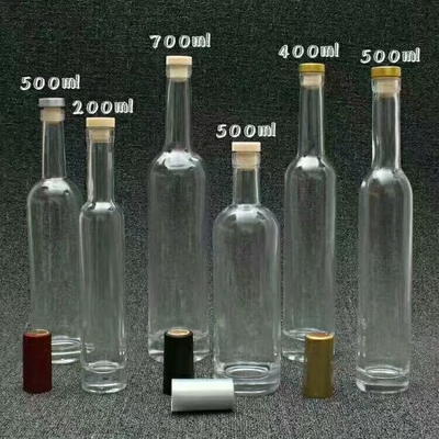 1L Glasflasche mit Frost-Oberflächenbehandlung und anderen tiefen Verfahren