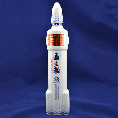 Custom 750ml Wodka Glasflasche in Raketenform für Getränke Online mit SCREW CAP