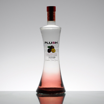 Custom 750ml Wodka Glasflasche in Raketenform für Getränke Online mit SCREW CAP