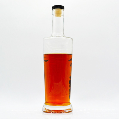 750 ml leere Spirituosenflasche mit Frostoberflächenbehandlung und Super Flint Glasmaterial