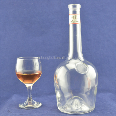 Gemäß Maß Flint Glasflasche für Limoncello Decal Oberfläche und Kristallmaterial