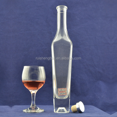 Gemäß Maß Flint Glasflasche für Limoncello Decal Oberfläche und Kristallmaterial