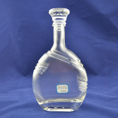 Durchsichtige 750 ml leere Ciroc-Wodka-Glasflaschen Botella mit durchsichtiger Gestaltung