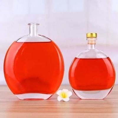 Super Flint 500ml 700ml 750ml Brandy Liquor Glas Weinflaschen mit und Fashion Design