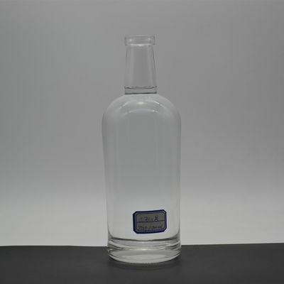 Glaskragen 750 ml Super Flint Rum leere Flasche für den Transport von Getränken
