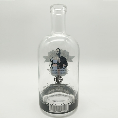 Glaskragen 750 ml Super Flint Rum leere Flasche für den Transport von Getränken