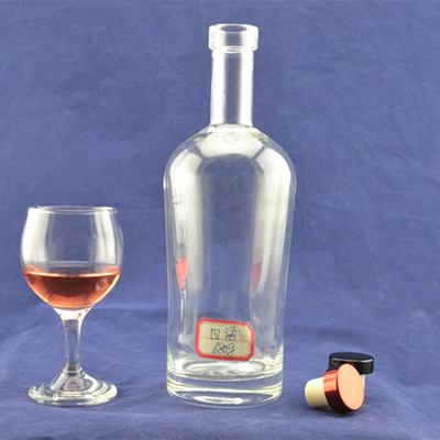 Glaskragen 750 ml Super Flint Rum leere Flasche für den Transport von Getränken