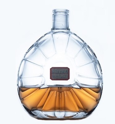 Industriegetränke 1L Glasflasche mit langem Hals und Whisky-Kork