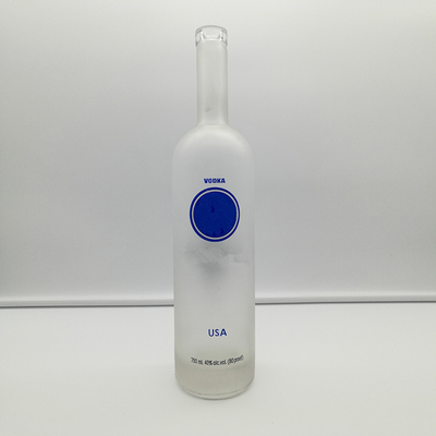 750 ml klare Glasflaschen für Wodka Whisky Spirituosen Alkohol
