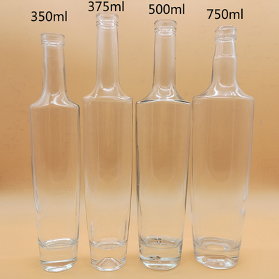 750 ml klare Glasflaschen für Wodka Whisky Spirituosen Alkohol