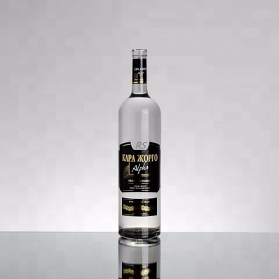 750 ml russische Wodka-Glasflaschen mit kostenloser Probe und Super-Flint-Glasmaterial