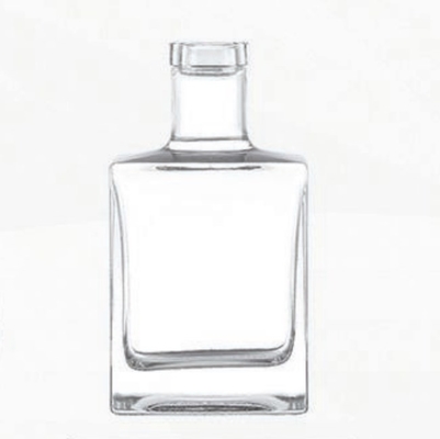 500 ml 700 ml 750 ml Einzigartige Viereckglasflasche für Saft Wodka Spirituosen