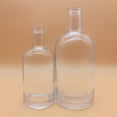 500 ml 750 ml matte schwarze Glasflasche für Alkohol Brandy Wodka Whisky Spirituosen Alkohol