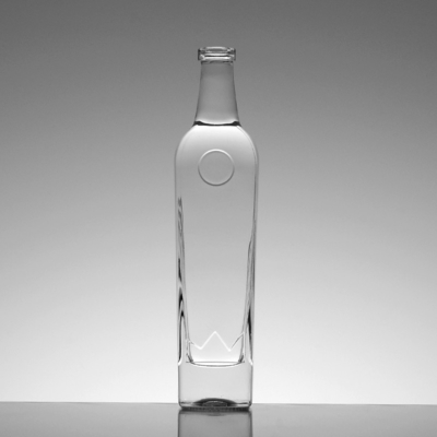 Gravierter Super Flint Glas Alkohol Jar 750ml Schüttgetränke Glasflasche mit Korken 1 Liter
