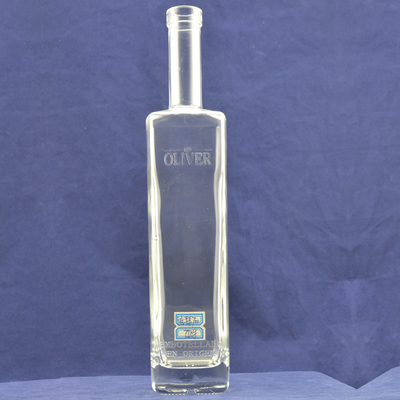 200 ml Quadratglasflasche für den Alkoholverkauf Super Flint Glasmaterial Oberflächenbehandlung