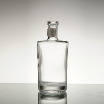 Glas aus hohem Flint 750 ml Glasflasche Offene Olivenölflaschen Versiegelung Kork