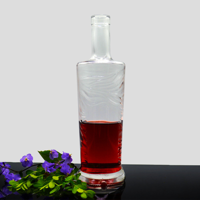 750 ml 700 ml Glas Whisky-Wodka-Flasche mit TUV-Standard und Heißstempel