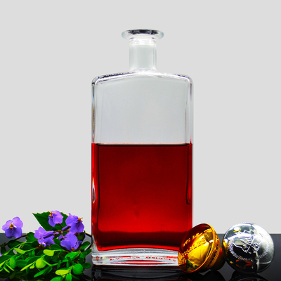 750 ml 700 ml Glas Whisky-Wodka-Flasche mit TUV-Standard und Heißstempel