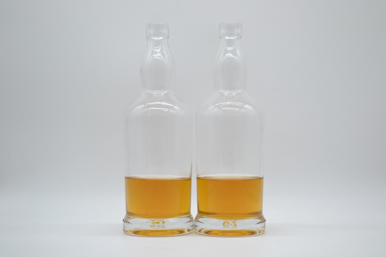 Maßgeschneiderte klare Glasflaschen für Tequila Whisky Brandy 750 ml 500 ml 1000 ml