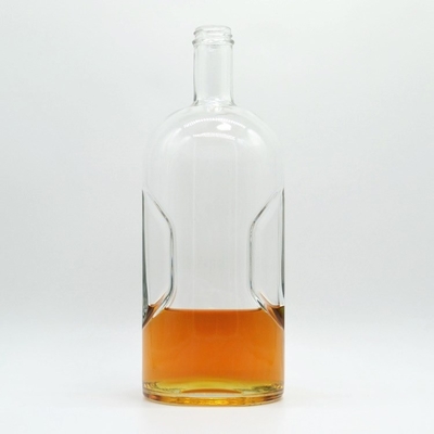 750 ml Glasflasche für Spirituosen Leerer Gin Recycling Rum Whisky Wodka OEM/ODM Akzeptabel