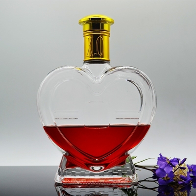 Alkoholflasche mit hoher Kapazität für Spirituosen/XO/Brandy aus Glas mit Kappe aus Super-Flint-Glas