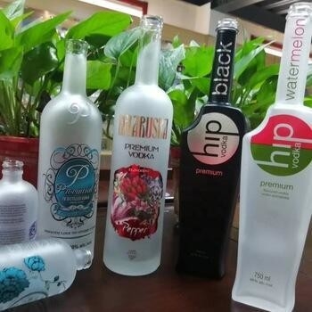 500 ml 750 ml 1000 ml Super Flint Glasflasche für industrielle Wodka Whisky Rum Gin Liquor