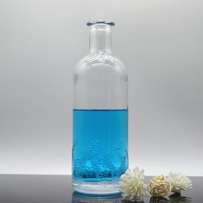 500 ml 750 ml Super Flint Glas Weißgewalze Alkohol Flasche perfekt für Wodka Brandy Rum