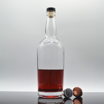 500 ml 750 ml Super Flint Glas Weißgewalze Alkohol Flasche perfekt für Wodka Brandy Rum