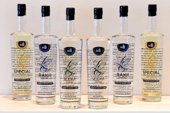 Elektroplatierte Glasflasche für Alkohol, Whisky, Tequila und Wodka 350 ml 500 ml 750 ml