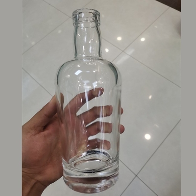 Elektroplatierte Glasflasche für Alkohol, Whisky, Tequila und Wodka 350 ml 500 ml 750 ml