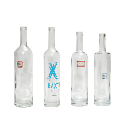 Super Flint Glasflaschen für Wodka Whisky Liquor in 500ml 700ml 75cl Frosted Material